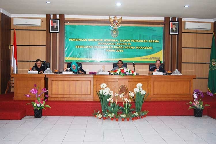 Pembinaan Direktur Jenderal Badan Peradilan Agama MARI Di Pengadilan