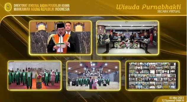 Pta Makassar Menyaksikan Wisuda Purnabakti Kpta Bandung Dan Kpta Bali Secara Virtual