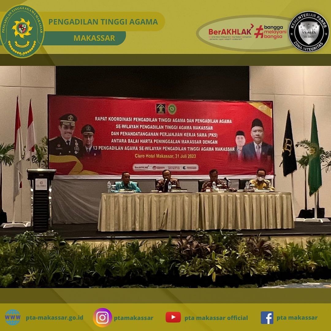 Pengadilan Tinggi Agama Makassar Anugerahkan Penghargaan Pada Satker ...